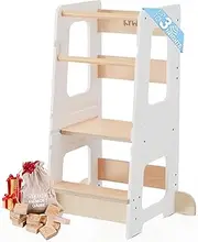 KYWAI® - Montessori Learning Tower - Wooden Learning Tower - Montessori Learning Tower 1 year - Children's Stool - Montessori Toys 1 year - Montessori Toy 1 year