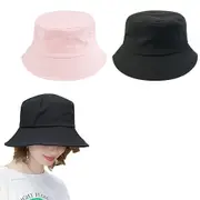 Unisex Bucket Hat Cotton Outdoor Sun Cap Protection Hiking Fisherman Breathable Hat Sun Beach Bucket Cap