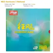 Original Neo Hurricane 3 National Table Tennis Rubber Orange Sponge Blue Sponge
