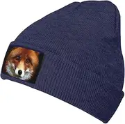Fox Womens Mens Winter Knitted Beanie Hat,Thick, Soft & Warm Chunky Beanie Hats,for Cold Weather