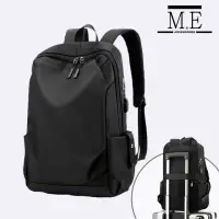 在飛比找momo購物網優惠-【M.E】旅行出國戶外USB充電可掛行李拉桿雙肩後背包/商務