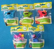 @BOGO FREE! SESAME STREET FIGURES CAKE TOPPERS ELMO ABBY OSCAR COOKIE GROVER@NIP