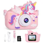 VisionX Unicorn Kids Digital Camera Birthday Christmas Kids Toy Gifts for 5 6...