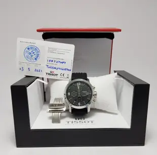 天梭TISSOT T-Sport PRC200競速三眼計時機械自動上鏈腕錶(T0554271605700)《順昌W21》