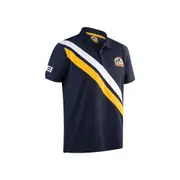 Cavalor Mens Polo Shirt Ribbed Spread Collar Short Sleeves with Ribbed Cuffs Side splits