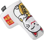 SHABIER Golf Putter Cover Maneki-Neko Lucky Cat Design Headcover for Blade Golf Putter Head Cover