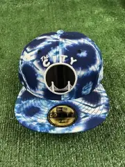 New Era Mitchell & Ness Golden State Warriors Tie Dye “The City” Hat Sz 7 1/2
