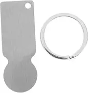 KAILIKETIY Stainless Steel Shopping Trolley Token Blank Trolley Opener Keyring for Cart Access Photo Print Option and Stylish Design