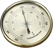 COHEALI Outdoor Temperature Gauge Metal Round Thermometer for Indoor and Outdoor Use Easy to Read Lightweight Durable Wall Thermometer for Living Room Kitchen Garden Patio
