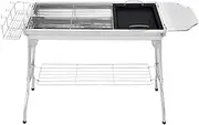Classic Thickened Barbecue Grill, Easy Installation Barbecue Stove, Charcoal Tool for Backyard Camping Tailgating Picnic