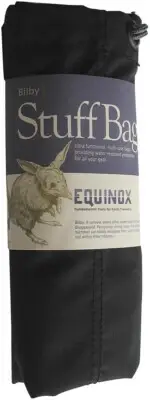 Equinox Bilby Nylon Stuff Bag Set - 7" x 24" Black Sacks (Pack of 2)