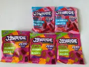 5 Pack Joyride Uncommon Candy Zero Sugar Licorice Twists and Gummy Bears 1.8 oz