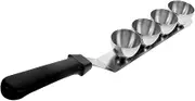 HOMOBABE Grill Bracket Eggs Countertop Egg Holder Egg Holder for Counter Egg Cooking Mold Egg Tart Molds Egg Storage Shelf Egg Handling Tool Egg Cooking Silver Stainless Steel