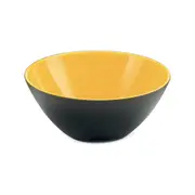 Guzzini My Fusion Plastic 25cm Serving Bowl Food/Salad Container Black/Yellow