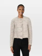 Metallic Tweed Fitted Jacket