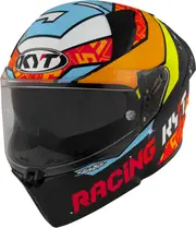 KYT R2R MAX Masia 2022 Replica, full face helmet , color: Matt Black/Yellow/Orange/Light Blue/Red , size: XXL