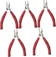 Baluue 5pcs Nail Clippers Cuticle Nipper for Men Toenail Clippers Precision Tool Stainless Steel Nail Art Set Disinfectable