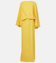 [Taller Marmo] Taller Marmo Maddalena draped crêpe cady gown AU 10 yellow