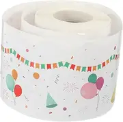 HOMSFOU 1 Roll Cartoon Pattern Border Sticker Removable Decorative Trim for Classroom Bulletin Board for DIY Craft Projects and Blackboard Decoration