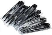 Respicefinem 12Pcs Spring Yarn Scissors U Shaped SK5 High Carbon Steel For Cross Stitch Thread DIY Clipper Ideal For Cutting Fishing Line Fabric And Yarn Compact And Portable For