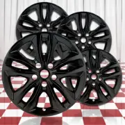 17" 4pc Gloss Black Wheel Skins (Set of 4) for 2016-2018 Chevy Malibu
