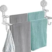 Suction Cup Towel Holder,Shower Door Adhesive Towel Bar Rack | Shower Door Adhesive Towel Bar Rack, Stainless Steel Bath Towel Holder