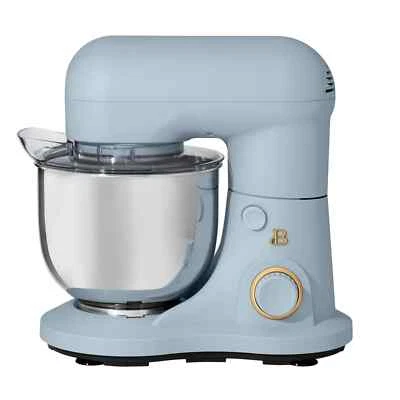 Stylish 3.5 QT Stand Mixer by Drew Barrymore w/Stainless Steel Bowl, Light Blue