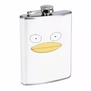 Whacky Face Em7 Flask 8oz Stainless Steel Hip Drinking Whiskey