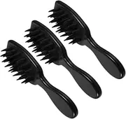 OATIPHO 3Pcs Hair Scalp Massager Brush Deep Cleaning Shampoo Brush for All Ages Durable Shower Tool with Soft Bristles Oil Removal Easy to Clean