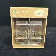 Cypress Home Cucina Italiana Salt & Pepper Shaker Set with Caddy