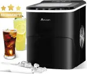 Portable Ice Maker 12Kg Countertop Ice Cube Maker Black