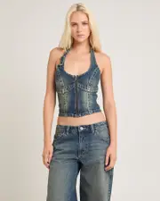 Rip Curl Denim Top Zola