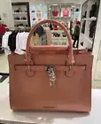 Michael Kors Hamilton Medium Leather Satchel + dust bag- Primrose