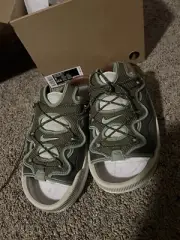 New Nike Offline 2.0 Slip On Men Size 9 Sandals Olive Oil Green CZ0332-200