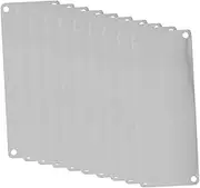 HEATSHAKING 10pcs Stainless Steel Blank Signs for Name Plates Engraving Blanks for Unique Labels Office Home Outdoor Use
