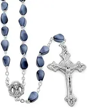 [RosaryMart] Rosary with Blue Sasso Glass Beads