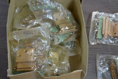 Vintage Merit Cabinet Hinges NOS 1 dozen dull bronze 1535-10 w screws