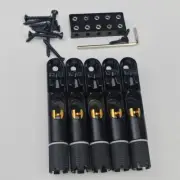 Guyker 5 Pieces Single String Fan Bass Bridge – Headless Fixed Fanned Bridges