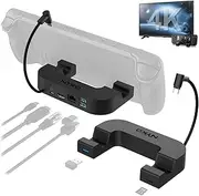 Nyko – Power Dock for Steam Deck | 6-in-1 Steam Deck Dock | Speed Charging USB-C Power Dock | 2 USB 3.1 Ports | USB 3.0 Port | Gigabit Ethernet Port | HDMI Out (up to 4K @60hz) | Micro-SD Card Slot