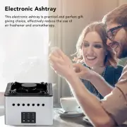 HB0 (Black)Smokeless Ashtray Air Purifier Function Negative Ion USB