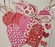 Happy Valentine's Day Gift Tags with strings (10) gift tags cardstock