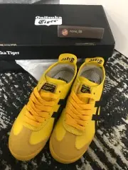 Onitsuka Tiger MEXICO 66 Yellow Black Sneakers Unisex US 3.5-11.5