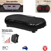 Everfit Vibration Machine Platform Plate Home Exercise Body Vibrator Black