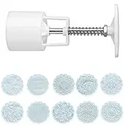 Mooncake Decor Cookies Round Pastry Moon Cake DIY Flower Stamps Mold