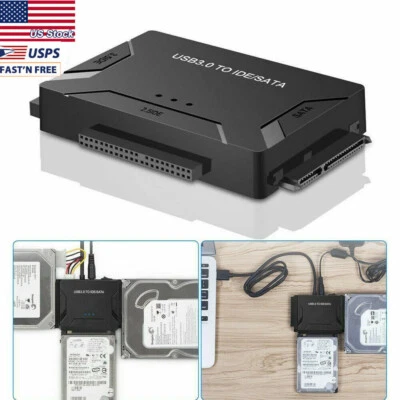External Hard Drive Reader Recovery Converter for Universal 2.5" 3.5" HDD/SSD US