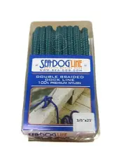 SEADOG Teal Nylon Twisted Dock Line 3/8" x 25' 302110025TL-1