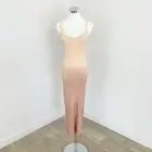 Kookai Lola Dress Womens Size 1 AU 10 Biscuit Ombre Midi Bodycon Sleeveless New