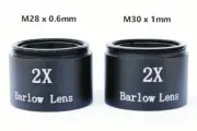 2X Barlow Lens Telescope Eyepiece 1.25 inch Thread M28.6mm M30 Multi Coated Lens