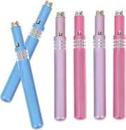 WEKADRIN 6Pcs Retractable Lip Brush Portable Telescopic Makeup Brushes with Metal Shell for Lipstick Application Travel Friendly Design