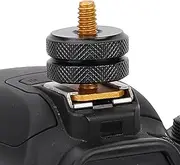 1/4 Tripod Screw, Flash Hot Shoe Adapter Holder Mount , Made of Good Quality Metal, High Strength, Anti-, for Long Time Use, Practical, Easy to Install, Suitable for Many Uses,